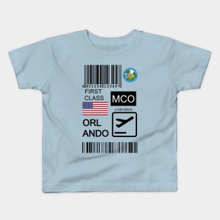 Orlando United States travel ticket Kids T-Shirt